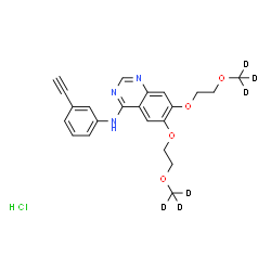 ChemSpider 2D Image | Erlotinib-d6 (hydrochloride) | C22H18D6ClN3O4