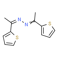 ChemSpider 2D Image | (1Z)-Bis[1-(2-thienyl)ethylidene]hydrazine | C12H12N2S2