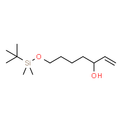 ChemSpider 2D Image | 7-{[Dimethyl(2-methyl-2-propanyl)silyl]oxy}-1-hepten-3-ol | C13H28O2Si