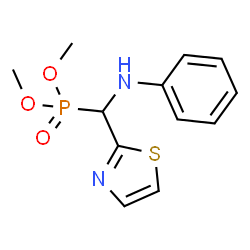 ChemSpider 2D Image | Dimethyl [anilino(1,3-thiazol-2-yl)methyl]phosphonate | C12H15N2O3PS
