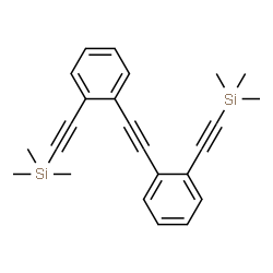 ChemSpider 2D Image | [1,2-Ethynediylbis(2,1-phenylene-2,1-ethynediyl)]bis(trimethylsilane) | C24H26Si2