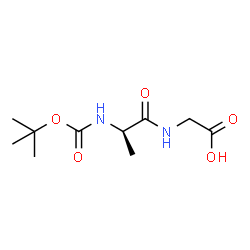 ChemSpider 2D Image | N-{[(2-Methyl-2-propanyl)oxy]carbonyl}-D-alanylglycine | C10H18N2O5