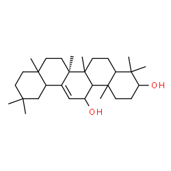 ChemSpider 2D Image | (5xi,8xi,9xi,10xi,17xi,18xi)-Olean-12-ene-3,11-diol | C30H50O2