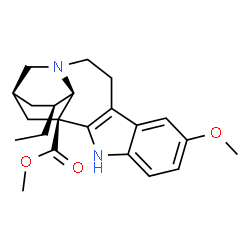 ChemSpider 2D Image | Methyl (2alpha,4alpha,5beta)-12-methoxyibogamine-18-carboxylate | C22H28N2O3