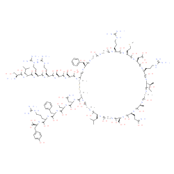 ChemSpider 2D Image | (3S,6S,9S,12S,15S)-1-{(4R,10S,16S,19S,22S,31S,34S,37S,40S,49S,52R)-52-[(4S,7S,10S,13S,16S)-17-({(4R,10S,16S,19S,22S,31S,34S,37S,40S,49S,52R)-4-[(3S,6S,9S,12S)-17-Amino-9-benzyl-1,4,7,10-tetrahydroxy-1
2-(hydroxy{[(1S)-2-(4-hydroxyphenyl)-1-oic acidethyl]imino}methyl)-3-(2-hydroxy-2-iminoethyl)-6-(hydroxymethyl)-17-imino-2,5,8,11,16-pentaazaheptadeca-1,4,7,10-tetraen-1-yl]-49-benzyl-28-[(2S)-2-butan
yl]-31,40-bis(3-carbamimidamidopropyl)-34-(carboxymethyl)-6,9,12,15,18,21,24,27,30,33,36,39,42,45,48,51-hexadecahydroxy-19-(3-hydroxy-3-iminopropyl)-16-(hydroxymethyl)-10-isobutyl-22-methyl-37-[2-(met
hylsulfanyl)ethyl]-1,2-dithia-5,8,11,14,17,20,23,26,29,32,35,38,41,44,47,50-hexadecaazacyclotripentaconta-5,8,11,14,17,20,23,26,29,32,35,38,41,44,47,50-hexadecaen-52-yl}imino)-4-{[(2S)-2-amino-1,3-dih
ydroxypropylidene]amino}-7,10-bis(3-carbamimidamidopropyl)-5,8,11,14,17-pentahydroxy-13,16-bis(hydroxymethyl)-2-methyl-6,9,12,15-tetraazaheptadeca-5,8,11,14-tetraen--yl]-49-benzyl-28-[(2S)-2-butanyl]-
31,40-bis(3-carbamimidamidopropyl)-34-(carboxymethyl)-6,9,12,15,18,21,24,27,30,33,36,39,42,45,48,51-hexadecahydroxy-19-(3-hydroxy-3-iminopropyl)-16-(hydroxymethyl)-10-isobutyl-22-methyl-37-[2-(methyls
ulfanyl)ethyl]-1,2-dithia-5,8,11,14,17,20,23,26,29,32,35,38,41,44,47,50-hexadecaazacyclotripentaconta-5,8,11,14,17,20,23,26,29,32,35,38,41,44,47,50-hexadecaen-4-yl}-9-benzyl-12-(3-carbamimidamidopropy
l)-1,4,7,10,13-pentahydroxy-15-(4-hydroxybenzyl)-3-(2-hydroxy-2-iminoethyl)-6-(hydroxymethyl)-2,5,8,11,14-pentaazahexadeca-1,4,7,10,13-pentaen-16-oic acid (non-preferred name) | C127H203N45O39S3