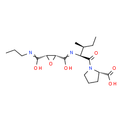 ChemSpider 2D Image | N-(Hydroxy{(2R,3S)-3-[hydroxy(propylimino)methyl]-2-oxiranyl}methylene)-L-isoleucyl-L-proline | C18H29N3O6