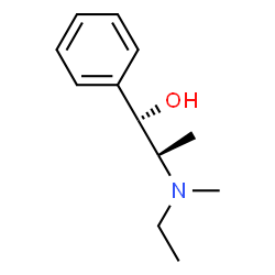 ChemSpider 2D Image | (1S,2S)-2-[Ethyl(methyl)amino]-1-phenyl-1-propanol | C12H19NO