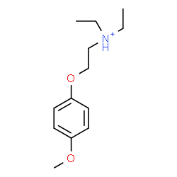 ChemSpider 2D Image | N,N-Diethyl-2-(4-methoxyphenoxy)ethanaminium | C13H22NO2