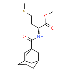 ChemSpider 2D Image | Methyl N-(adamantan-1-ylcarbonyl)-D-methioninate | C17H27NO3S