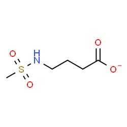 ChemSpider 2D Image | 4-[(Methylsulfonyl)amino]butanoate | C5H10NO4S