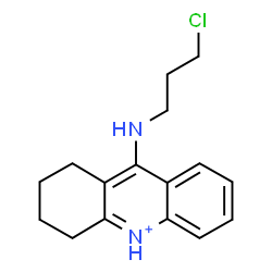 ChemSpider 2D Image | 9-[(3-Chloropropyl)amino]-1,2,3,4-tetrahydroacridinium | C16H20ClN2