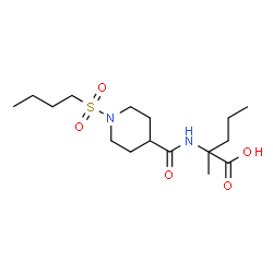 ChemSpider 2D Image | N-{[1-(Butylsulfonyl)-4-piperidinyl]carbonyl}-2-methylnorvaline | C16H30N2O5S