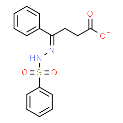 ChemSpider 2D Image | (4Z)-4-Phenyl-4-[(phenylsulfonyl)hydrazono]butanoate | C16H15N2O4S