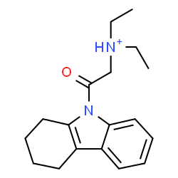 ChemSpider 2D Image | N,N-Diethyl-2-oxo-2-(1,2,3,4-tetrahydro-9H-carbazol-9-yl)ethanaminium | C18H25N2O
