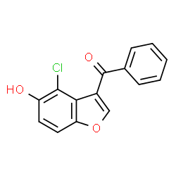 ChemSpider 2D Image | (4-chloro-5-hydroxy-3-benzofuranyl)-phenylmethanone | C15H9ClO3