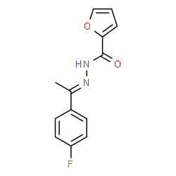 ChemSpider 2D Image | N'-[(1E)-1-(4-Fluorophenyl)ethylidene]-2-furohydrazide | C13H11FN2O2
