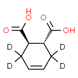 ChemSpider 2D Image | (1R,2R)-(3,3,6,6-~2~H_4_)-4-Cyclohexene-1,2-dicarboxylic acid | C8H6D4O4