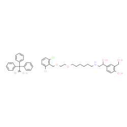 ChemSpider 2D Image | Vilanterol trifenatate | C44H49Cl2NO7