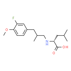 ChemSpider 2D Image | N-[3-(3-Fluoro-4-methoxyphenyl)-2-methylpropyl]-D-leucine | C17H26FNO3