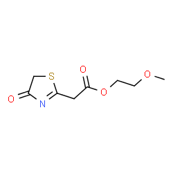 ChemSpider 2D Image | 2-Methoxyethyl (4-oxo-4,5-dihydro-1,3-thiazol-2-yl)acetate | C8H11NO4S