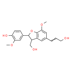 ChemSpider 2D Image | dehydrodiconiferyl alcohol | C20H22O6
