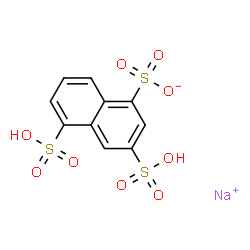ChemSpider 2D Image | Sodium 3,5-disulfo-1-naphthalenesulfonate | C10H7NaO9S3