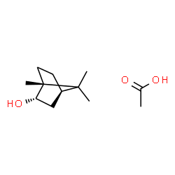 ChemSpider 2D Image | (1R,2S,4R)-1,7,7-Trimethylbicyclo[2.2.1]heptan-2-ol - acetic acid (1:1) | C12H22O3