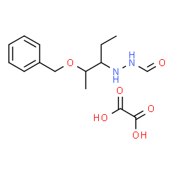 ChemSpider 2D Image | N'-[2-(Benzyloxy)-3-pentanyl]formic hydrazide ethanedioate (1:1) | C15H22N2O6
