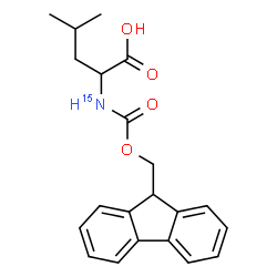 ChemSpider 2D Image | N-[(9H-Fluoren-9-ylmethoxy)carbonyl](~15~N)leucine | C21H2315NO4