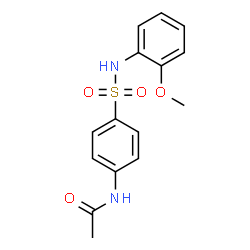 ChemSpider 2D Image | N4-ACETYL-N1-(2-METHOXYPHENYL)SULFANILAMIDE | C15H16N2O4S
