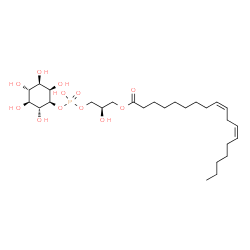 ChemSpider 2D Image | 1-linoleoyl-sn-glycero-3-phospho-D-myo-inositol | C27H49O12P