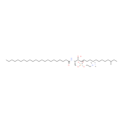 ChemSpider 2D Image | N-docosanoyl-14-methylhexadecasphingosine-1-phosphocholine | C44H89N2O6P