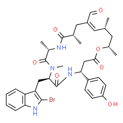 ChemSpider 2D Image | jaspamide G | C36H43BrN4O7
