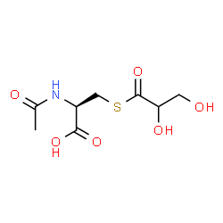 ChemSpider 2D Image | N-Acetyl-S-glyceroyl-L-cysteine | C8H13NO6S