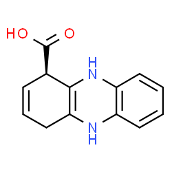 ChemSpider 2D Image | (1R)-1,4,5,10-Tetrahydro-1-phenazinecarboxylic acid | C13H12N2O2