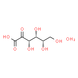 ChemSpider 2D Image | L-Sorbosonic acid hydrate (1:1) | C6H12O8