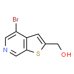 ChemSpider 2D Image | (4-Bromothieno[2,3-c]pyridin-2-yl)methanol | C8H6BrNOS