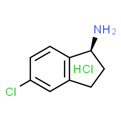 ChemSpider 2D Image | (1S)-5-Chloro-1-indanamine hydrochloride (1:1) | C9H11Cl2N