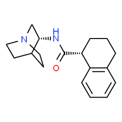 ChemSpider 2D Image | (1R)-N-[(3R)-1-Azabicyclo[2.2.2]oct-3-yl]-1,2,3,4-tetrahydro-1-naphthalenecarboxamide | C18H24N2O