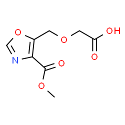 ChemSpider 2D Image | {[4-(Methoxycarbonyl)-1,3-oxazol-5-yl]methoxy}acetic acid | C8H9NO6