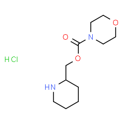 ChemSpider 2D Image | Piperidin-2-ylmethyl morpholine-4-carboxylate hydrochloride | C11H21ClN2O3