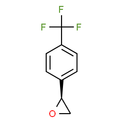 ChemSpider 2D Image | (2S)-2-[4-(Trifluoromethyl)phenyl]oxirane | C9H7F3O