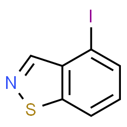 ChemSpider 2D Image | 4-Iodo-1,2-benzothiazole | C7H4INS