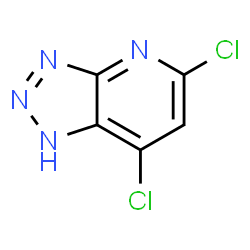 ChemSpider 2D Image | 5,7-Dichloro-1H-[1,2,3]triazolo[4,5-b]pyridine | C5H2Cl2N4