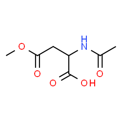 ChemSpider 2D Image | 2-Acetamido-4-methoxy-4-oxobutanoic acid (non-preferred name) | C7H11NO5