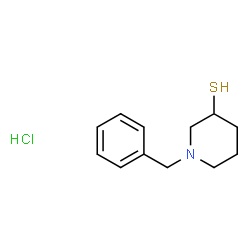 ChemSpider 2D Image | 1-Benzyl-3-piperidinethiol hydrochloride (1:1) | C12H18ClNS