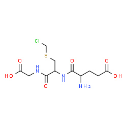 ChemSpider 2D Image | alpha-Glutamyl-S-(chloromethyl)cysteinylglycine | C11H18ClN3O6S