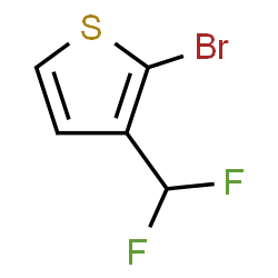 ChemSpider 2D Image | 2-Bromo-3-(difluoromethyl)thiophene | C5H3BrF2S