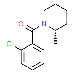 ChemSpider 2D Image | (2-Chlorophenyl)[(2S)-2-methyl-1-piperidinyl]methanone | C13H16ClNO
