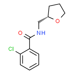 ChemSpider 2D Image | 2-Chloro-N-[(2S)-tetrahydro-2-furanylmethyl]benzamide | C12H14ClNO2